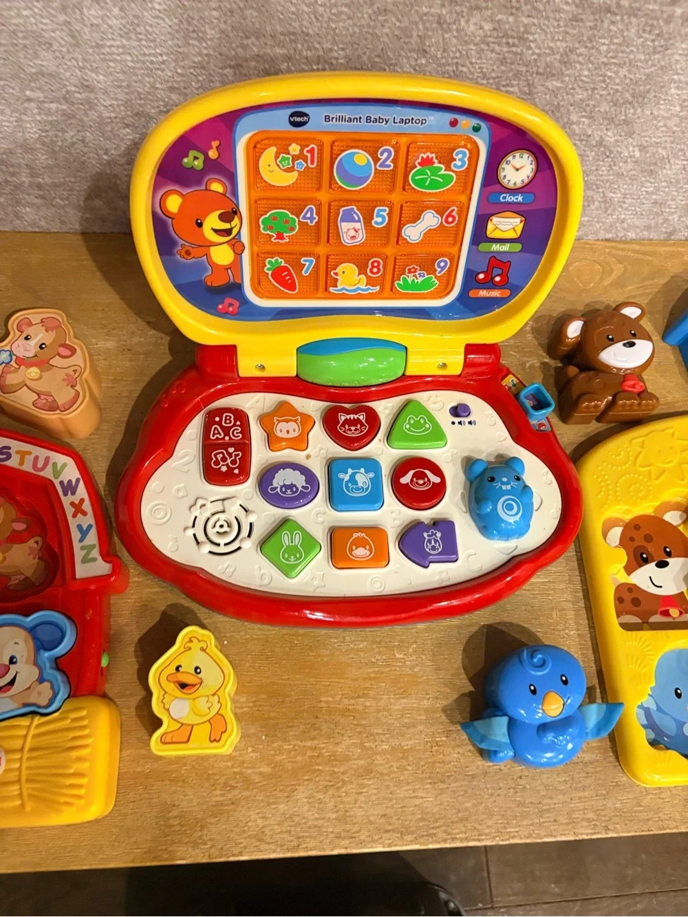 Lot 3 Interactive Kids Toys House Farm Animal Learning Toys & VTech Baby Laptop